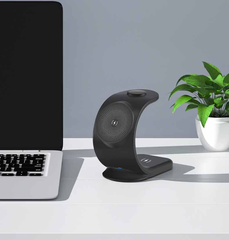 Vertical Three-in-one Magnetic Wireless Charger Vertical Three-in-one Magnetic Wireless Charger